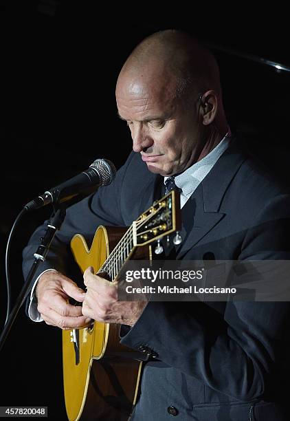 Musician Sting performs at the 2014 United Nations Day Concert at United Nations on October 24, 2014 in New York City.