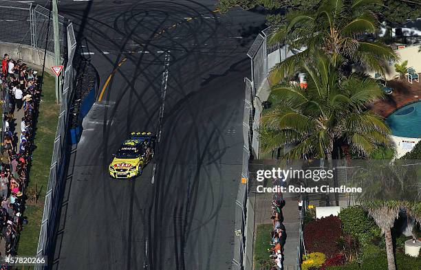 Shane van Gisbergen drives the TEKNO VIP Petfoods Holden during race 31 for the Gold Coast 600, which is round 12 of the V8 Supercars Championship...