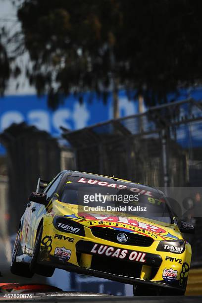 Shane van Gisbergen drives the TEKNO VIP Petfoods Holden during race 31 for the Gold Coast 600, which is round 12 of the V8 Supercars Championship...
