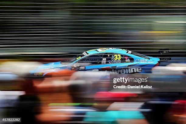 Scott McLaughlin/Alexandre Prmat drives the Valvoline Racing GRM Volvo during race 31 for the Gold Coast 600, which is round 12 of the V8 Supercars...