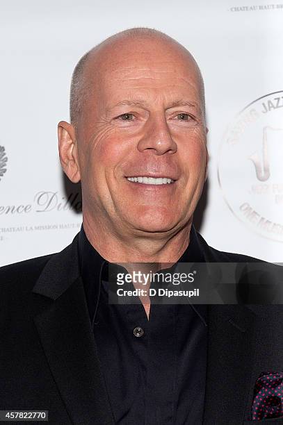 Bruce Willis attends The Jazz Foundation Of America's 13th Annual "A Great Night In Harlem" Gala Concert at The Apollo Theater on October 24, 2014 in...