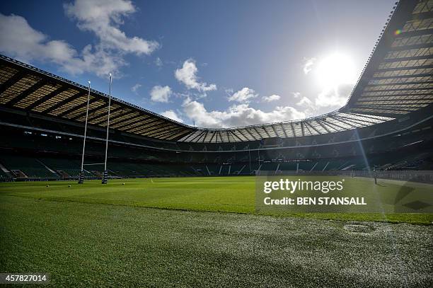Tbc Rugby Stand Twickenham Stadium Pitch Photos and Premium High Res Pictures - Getty ...