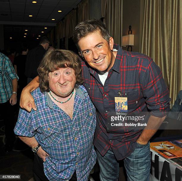 Mason Reese and Charlie Schlatter attends Day 1 of the Chiller Theatre Expo at Sheraton Parsippany Hotel on October 24, 2014 in Parsippany, New...