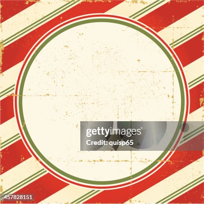 Vintage Candy Cane Frame Vintage Candy Cane Frame