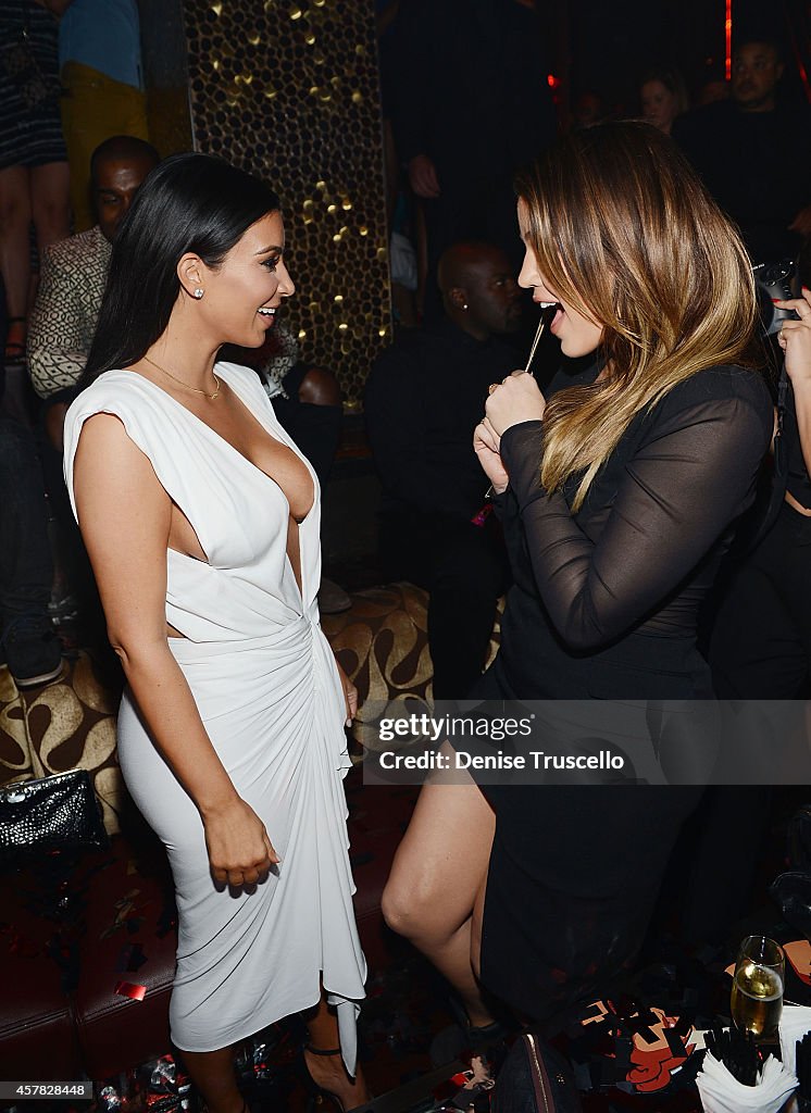 Kim Kardashian Celebrates Her Birthday At TAO Nightclub At The Venetian Hotel And Casino