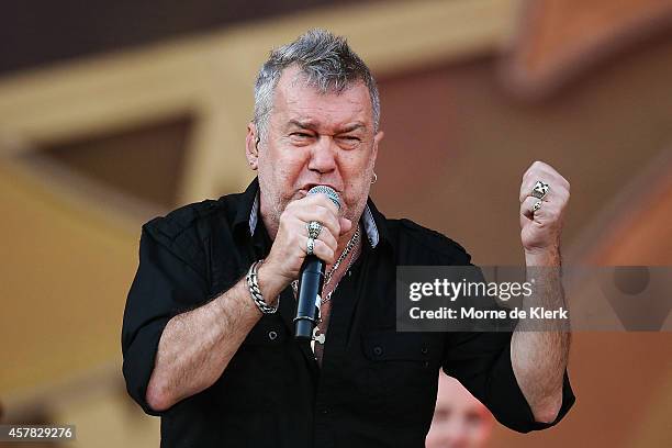 Jimmy Barnes performs live ahead of The Rolling Stones at Adelaide Oval on October 25, 2014 in Adelaide, Australia.