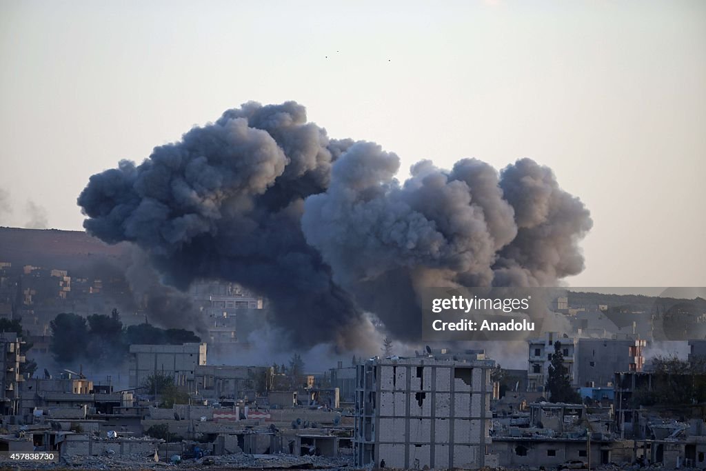 US-led coalition forces hit ISIL targets in Kobani