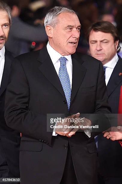 Pietro Grasso attends the Award Ceremony Red Carpet during the 9th Rome Film Festival on October 25, 2014 in Rome, Italy.