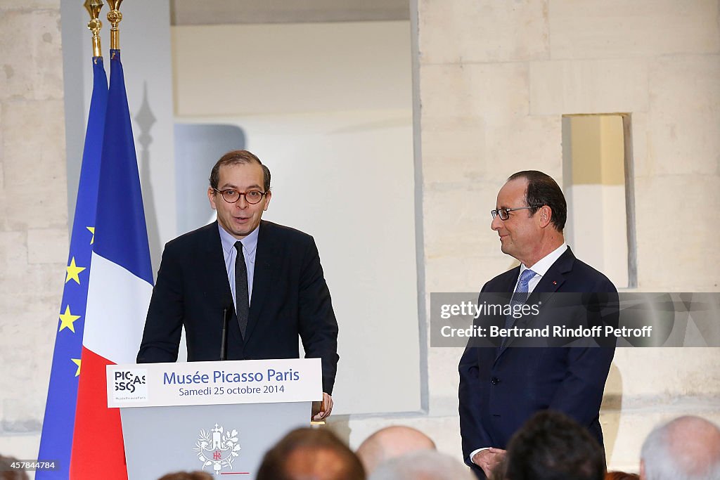 French President Francois Hollande Inaugurates 'Pablo Picasso Museum - Paris' : In Paris