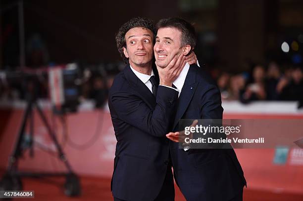 Salvatore Ficarra and Valentino Picone attend the 'Andiamo A Quel Paese' red carpet during the 9th Rome Film Festival at Auditorium Parco Della...