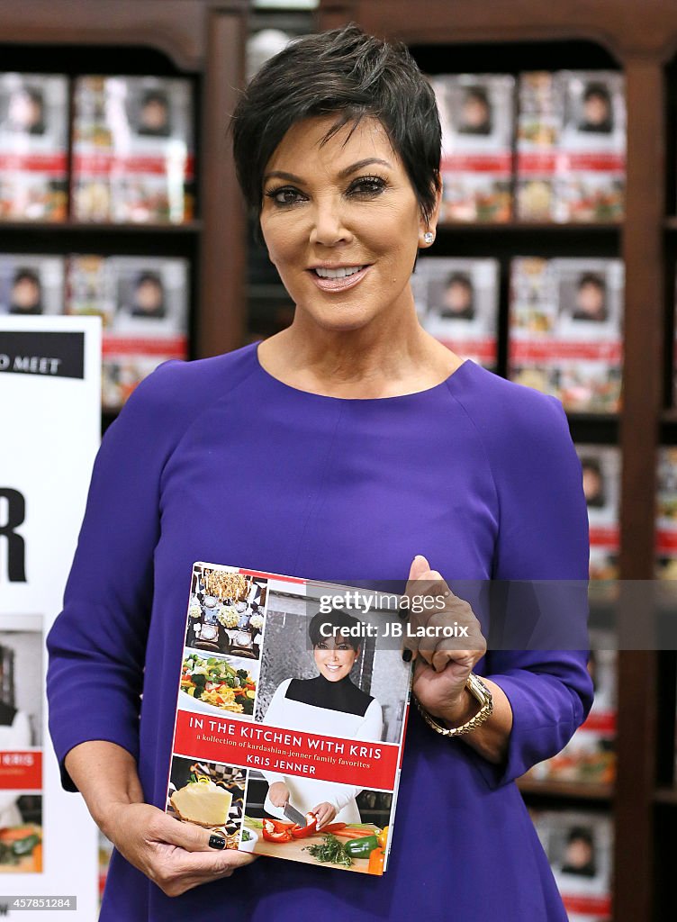 Kris Jenner Signs Copies Of Her New Book "In The Kitchen With Kris"