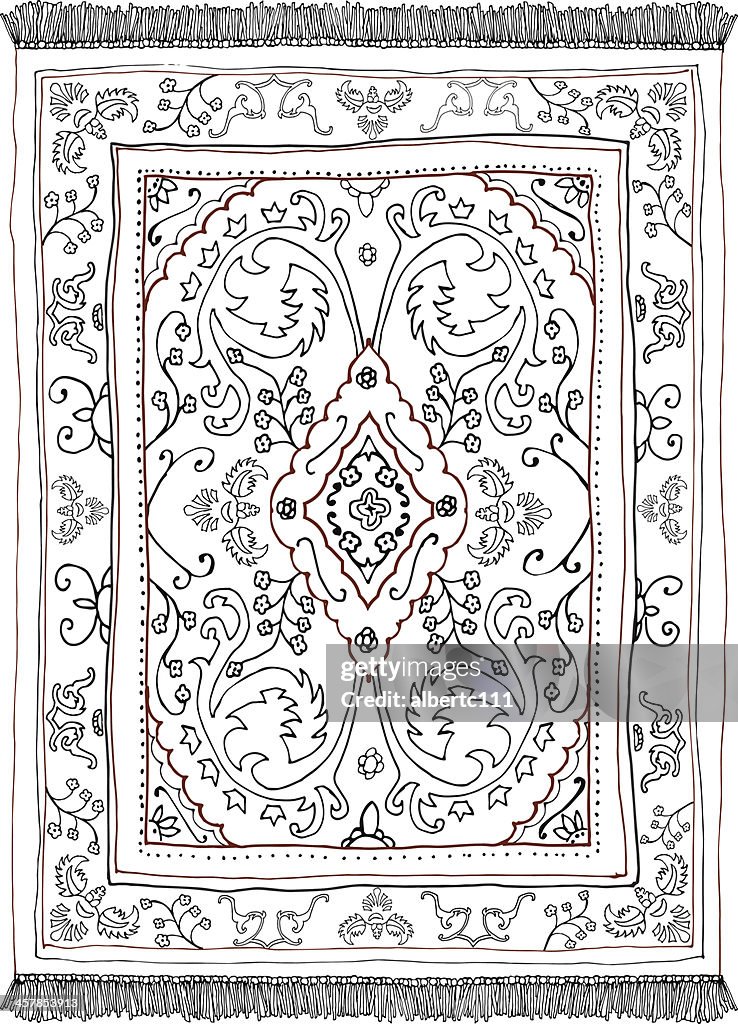 Tapis persan réalisées à la main