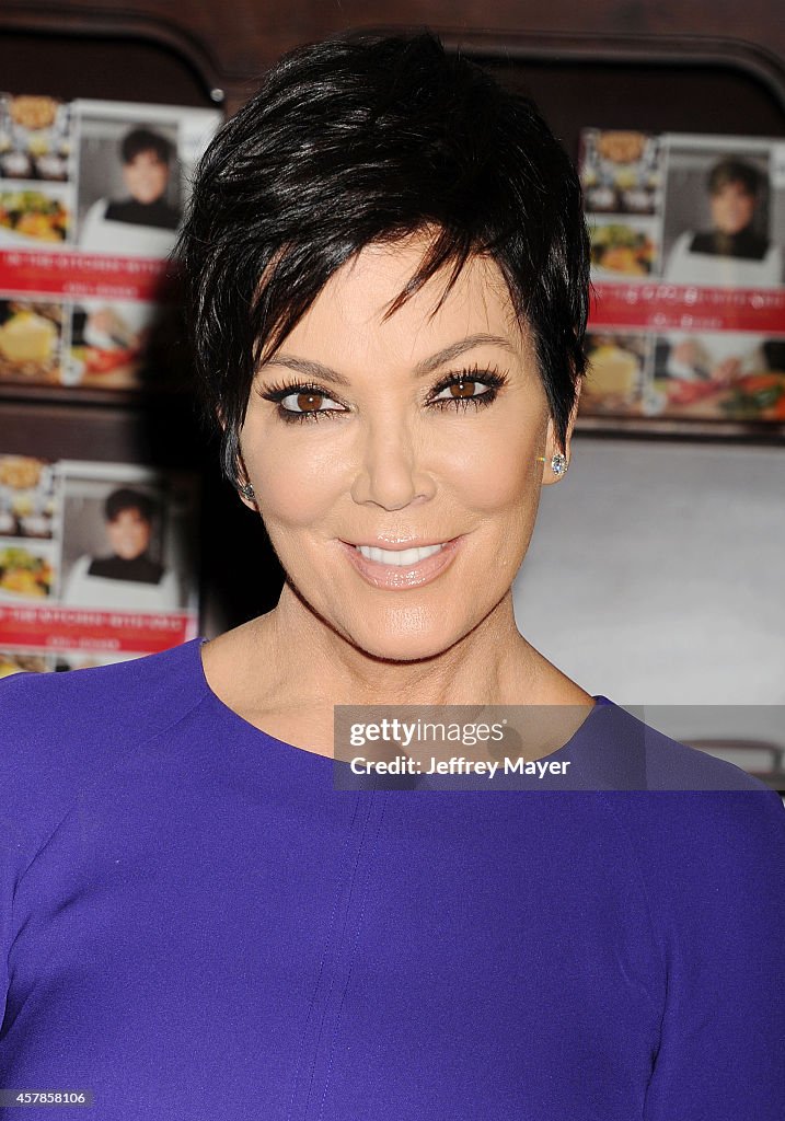 Kris Jenner Signs Copies Of Her New Book "In The Kitchen With Kris"