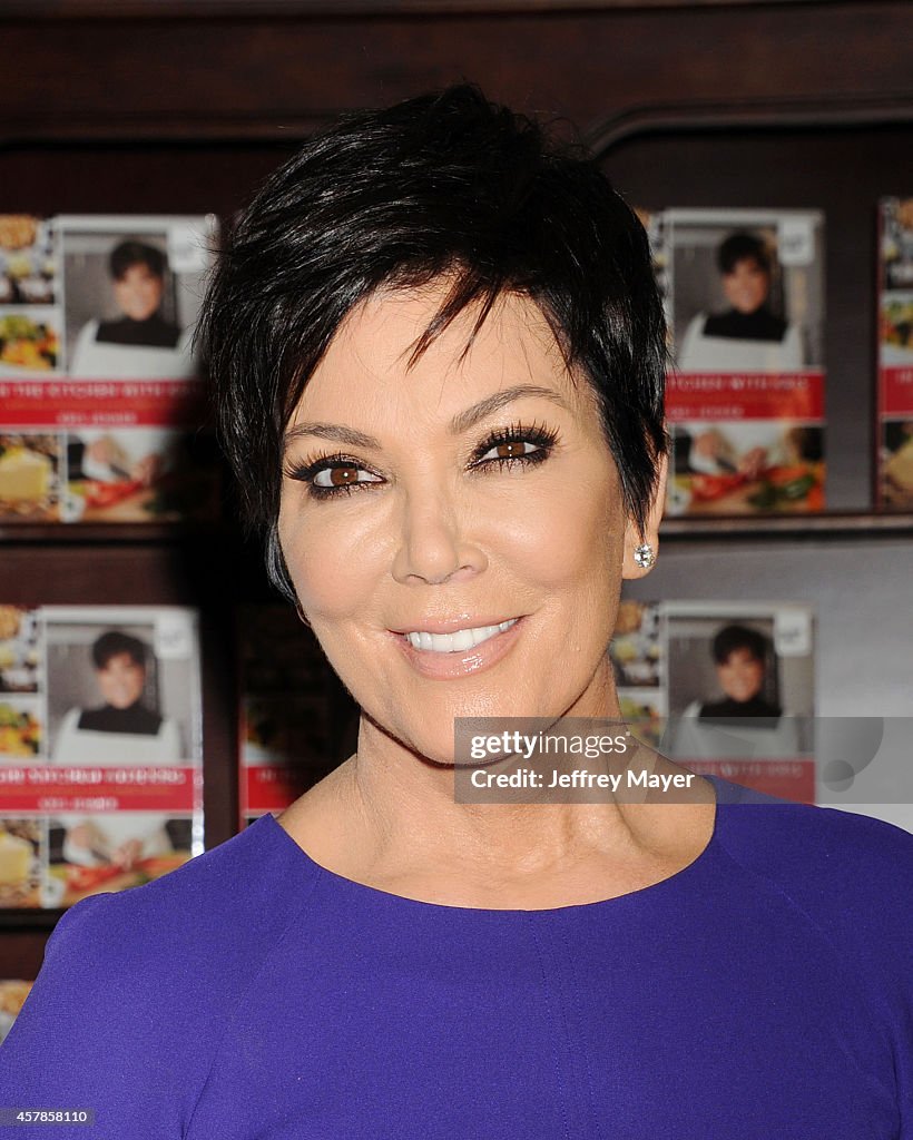 Kris Jenner Signs Copies Of Her New Book "In The Kitchen With Kris"