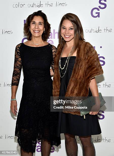 Marianna Houston and actress Rebecca Blumhagen attend LilySarahGrace Presents Color Outside The Lines on October 25, 2014 in New York City.