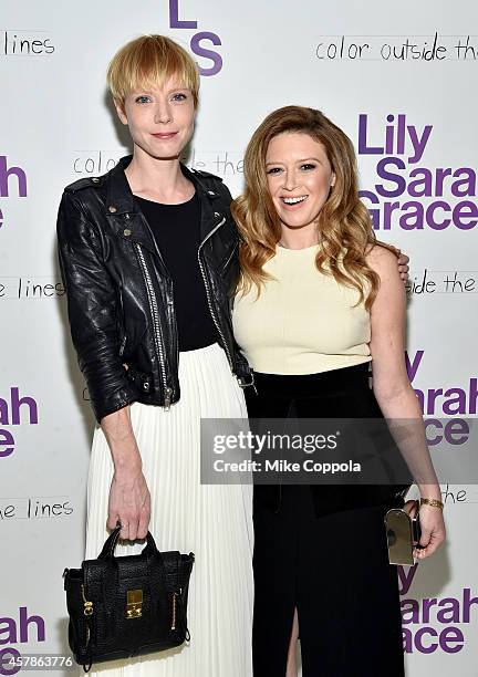 Songwriter Lissy Trullie and actress Natasha Lyonne attend LilySarahGrace Presents Color Outside The Lines on October 25, 2014 in New York City.