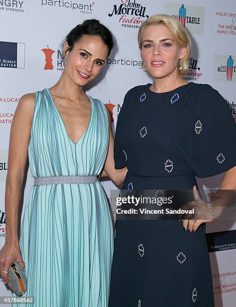 Actresses Jordana Brewster and Busy Philipps attend Share Our Strength's No Kid Hungry Campaign fundraising dinner at Ron Burkle's Green Acres Estate...