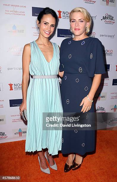Actresses Jordana Brewster and Busy Philipps attend the Share Our Strength's No Kid Hungry Campaign fundraising dinner at Ron Burkle's Green Acres...