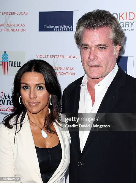 Actor Ray Liotta attends the Share Our Strength's No Kid Hungry Campaign fundraising dinner at Ron Burkle's Green Acres Estate on October 25, 2014 in...