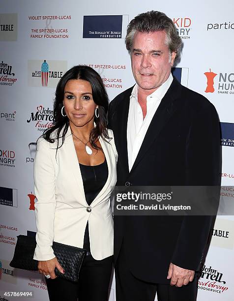 Actor Ray Liotta attends the Share Our Strength's No Kid Hungry Campaign fundraising dinner at Ron Burkle's Green Acres Estate on October 25, 2014 in...