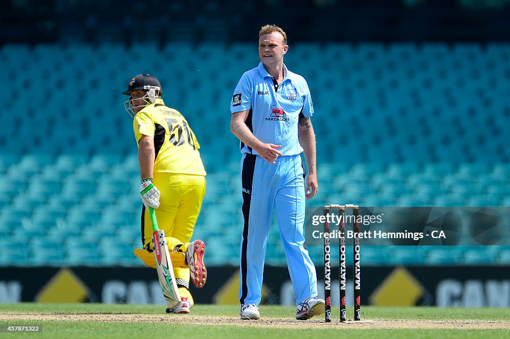 WA v NSW - Matador BBQs One Day Cup: Final