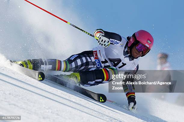 Marcus Sandell of Finland competes during the Audi FIS Alpine Ski World Cup MenÕs Giant Slalom on October 26, 2014 in Soelden, Austria.