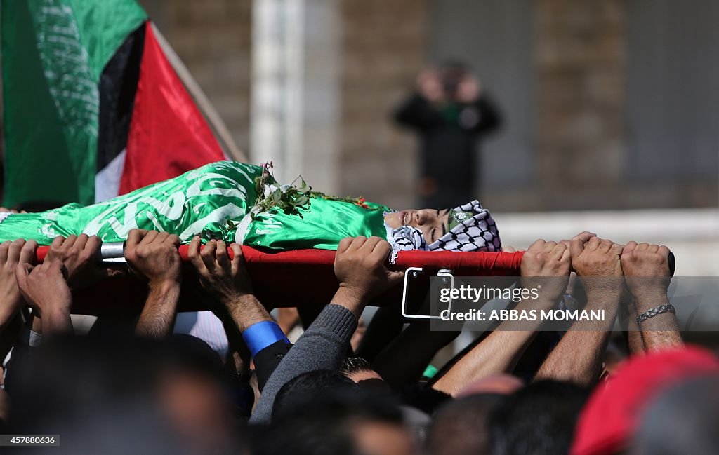 PALESTINIAN-ISRAEL-CONFLICT-WEST BANK-FUNERAL