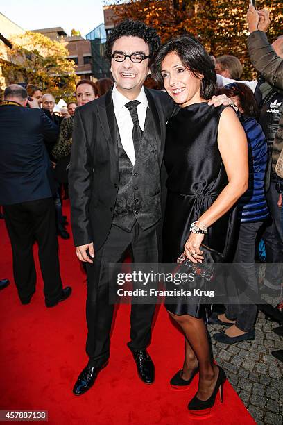 Rolando Villazon and Lucia Villazon attend the ECHO Klassik 2014 on October 26, 2014 in Munich, Germany.