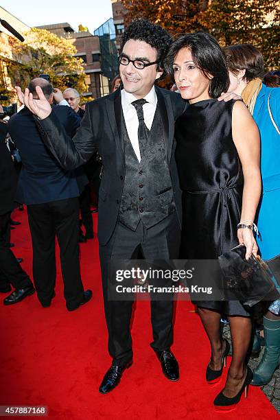 Rolando Villazon and Lucia Villazon attend the ECHO Klassik 2014 on October 26, 2014 in Munich, Germany.