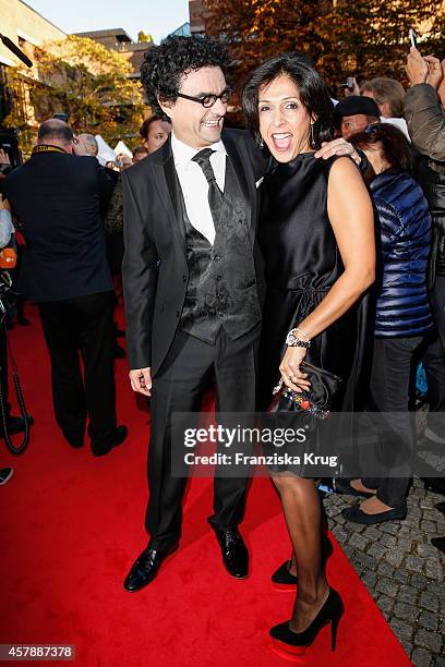 Rolando Villazon and Lucia Villazon attend the ECHO Klassik 2014 on October 26, 2014 in Munich, Germany.