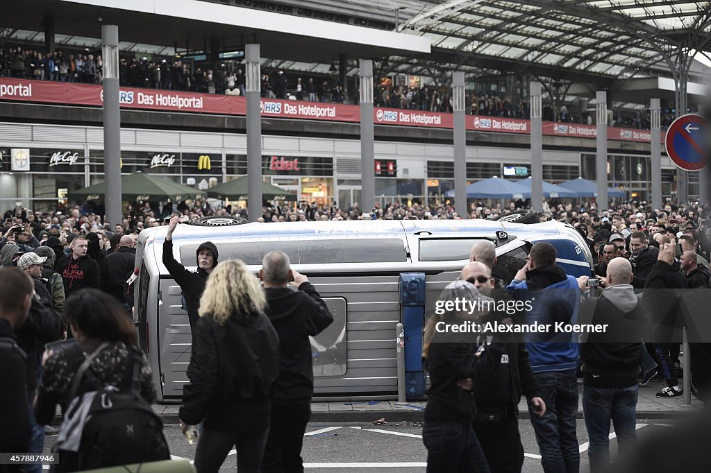 Hooligans Gather In Cologne