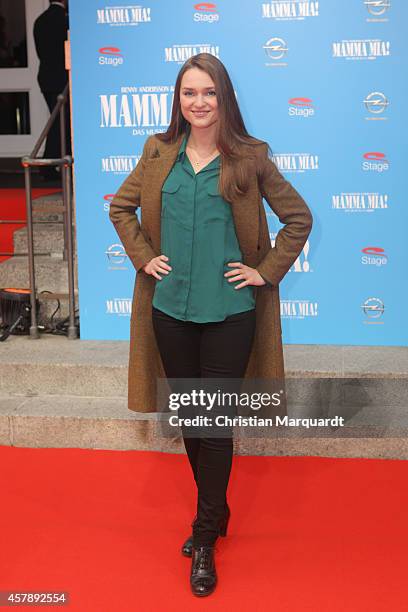 Josephine Busch attends the 'Mamma Mia' Musical Premiere on October 26, 2014 in Berlin Germany.