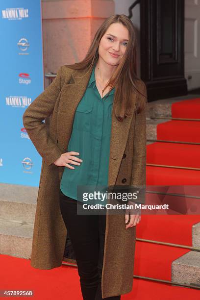 Josephine Busch attends the 'Mamma Mia' Musical Premiere on October 26, 2014 in Berlin Germany.