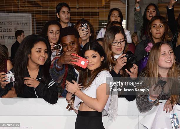 Kylie Jenner attends the premiere of Open Road Films' "Justin Bieber's Believe" at Regal Cinemas L.A. Live on December 18, 2013 in Los Angeles,...