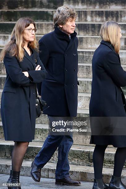 Etienne Chatiliez attend the Tribute To Kate Barry At Eglise Saint Roch on December 19, 2013 in Paris, France.