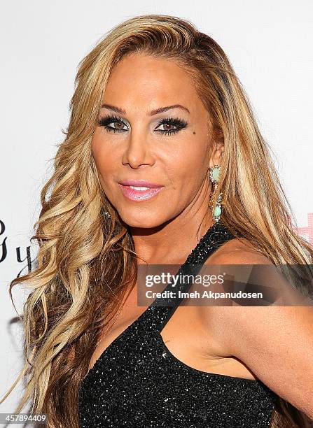 Television personality Adrienne Maloof attends The Maloof Foundation And Jacob's Peter W. Busch Family Foundation hosting a holiday toy donation For...