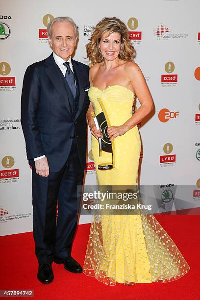 Jose Carreras and Anne-Sophie Mutter attend the ECHO Klassik 2014 on October 26, 2014 in Munich, Germany.