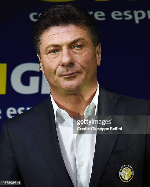 Walter Mazzarri head coach of FC Internazionale Milano during the Serie A match between AC Cesena and FC Internazionale Milano at Dino Manuzzi...