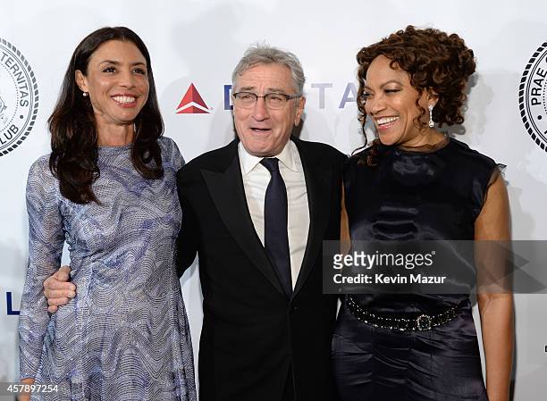 Robert DeNiro and Grace Hightower attend the Friars Foundation Gala honoring Robert De Niro and Carlos Slim at The Waldorf=Astoria on October 7, 2014...