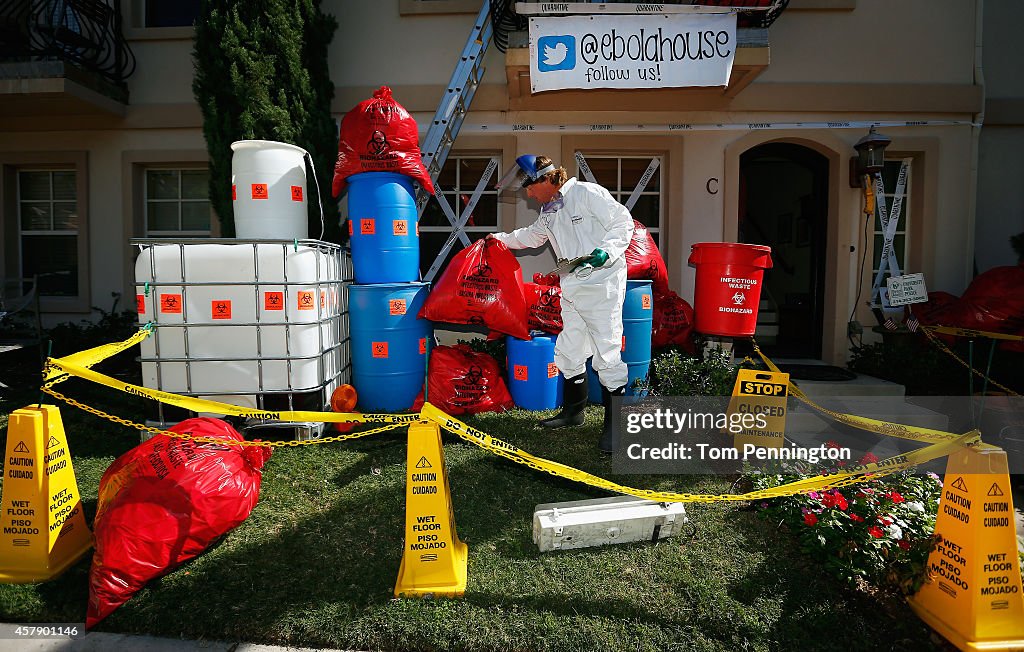 Dallas Man Displays Ebola-Themed Halloween Decorations