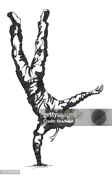 dancer - man dancing alone stock illustrations