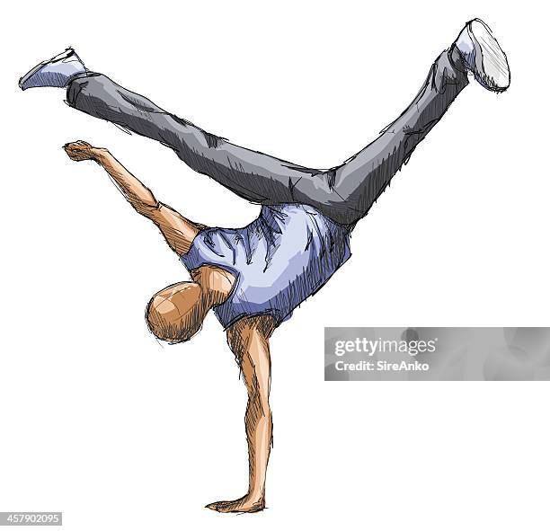 dancer - man dancing alone stock illustrations