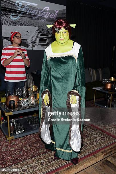 Colton Haynes attends Matthew Morrison's 5th Annual Halloween Party Presented By Freixenet at Hyde On Sunset on October 25, 2014 in Los Angeles,...