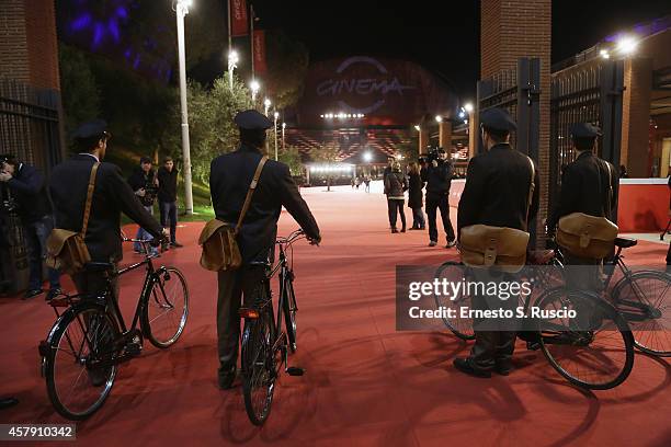 General View during the "Il Postino" red carpet during the 9th Rome Film Festival on October 26, 2014 in Rome, Italy.