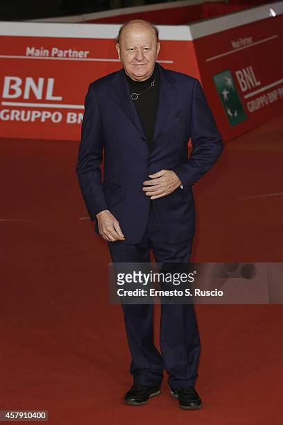 Massimo Boldi attends the "Il Postino" red carpet during the 9th Rome Film Festival on October 26, 2014 in Rome, Italy.