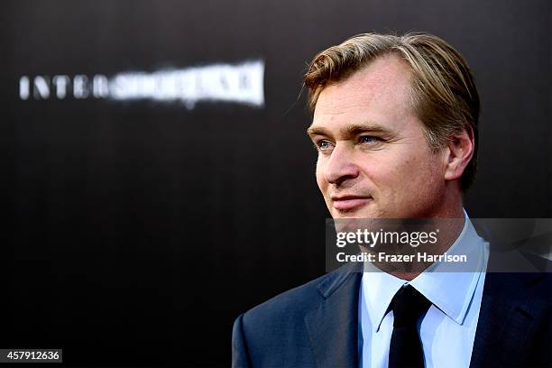 Director/writer/producer Christopher Nolan attends the premiere of Paramount Pictures' "Interstellar" at TCL Chinese Theatre IMAX on October 26, 2014...