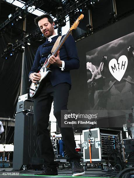 Musician Mayer Hawthorne performs onstage during day 3 of the 2014 Life is Beautiful festival on October 26, 2014 in Las Vegas, Nevada.