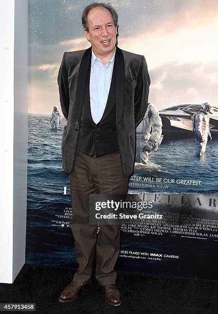 Composer Hans Zimmer attends the "Interstellar" Los Angeles premiere at TCL Chinese Theatre IMAX on October 26, 2014 in Hollywood, California.