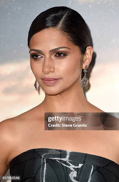 Model Camila Alves McConaughey attends the premiere of Paramount Pictures' "Interstellar" at TCL Chinese Theatre IMAX on October 26, 2014 in...