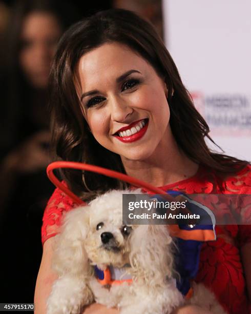 Actress Lacey Chabert attends the 4th annual American Humane Association Hero Dog Awards at The Beverly Hilton Hotel on September 27, 2014 in Beverly...